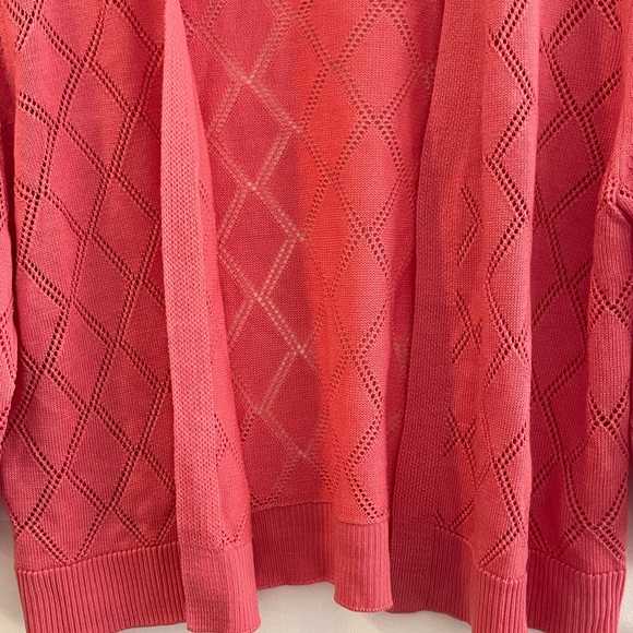 Robbie Bee Coral Open Front Cardigan NWT Size XL - Picture 7 of 11